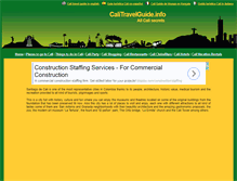 Tablet Screenshot of calitravelguide.info
